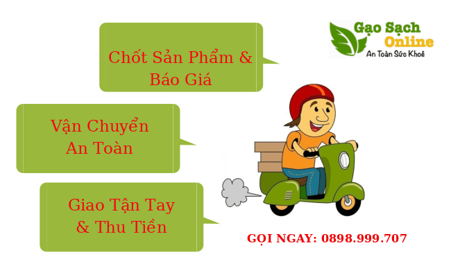 Mua gạo giao tận nhà đơn giản, tiện lợi và tiết kiệm thời gian chỉ bằng 1 cái click chuột