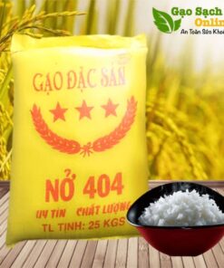 Gạo nở mềm 404 cho hộ gia đình, quán cơm, công nhân uy tín giá rẻ